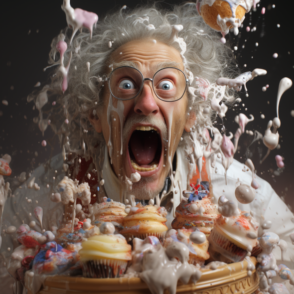 Author G. S. Gerry sharing humorous writing tips, Illustration of sensory writing techniques in action